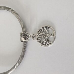 Silver Tree of Life Dangle Charm‎ for Pandora Style Bracelet